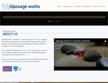 Tablet Screenshot of muskokamassageworks.com